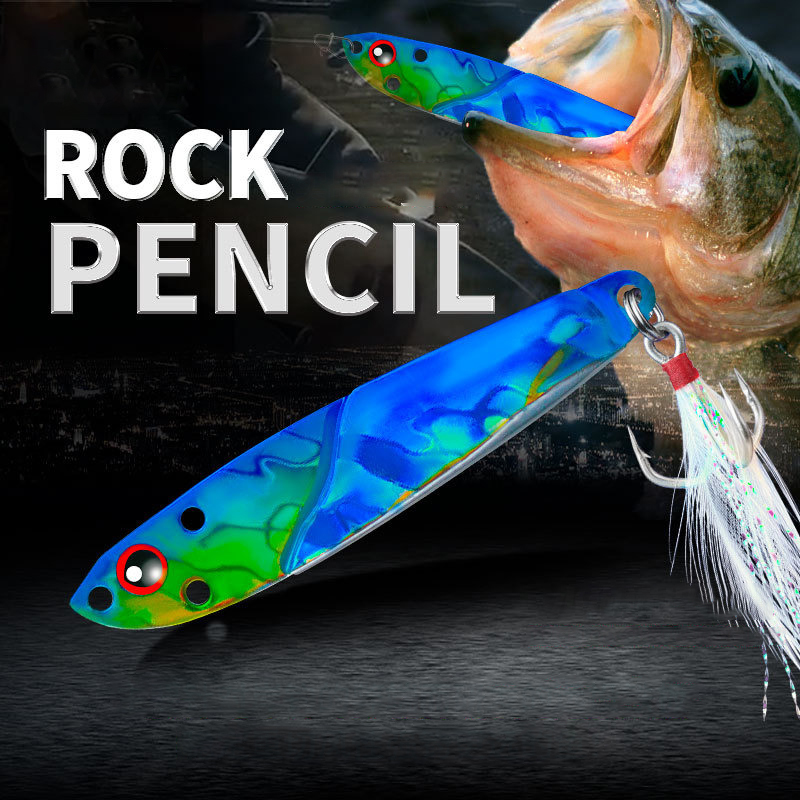 Trout Fishing Lure - 1 Adet Metal Jig 3D Balık