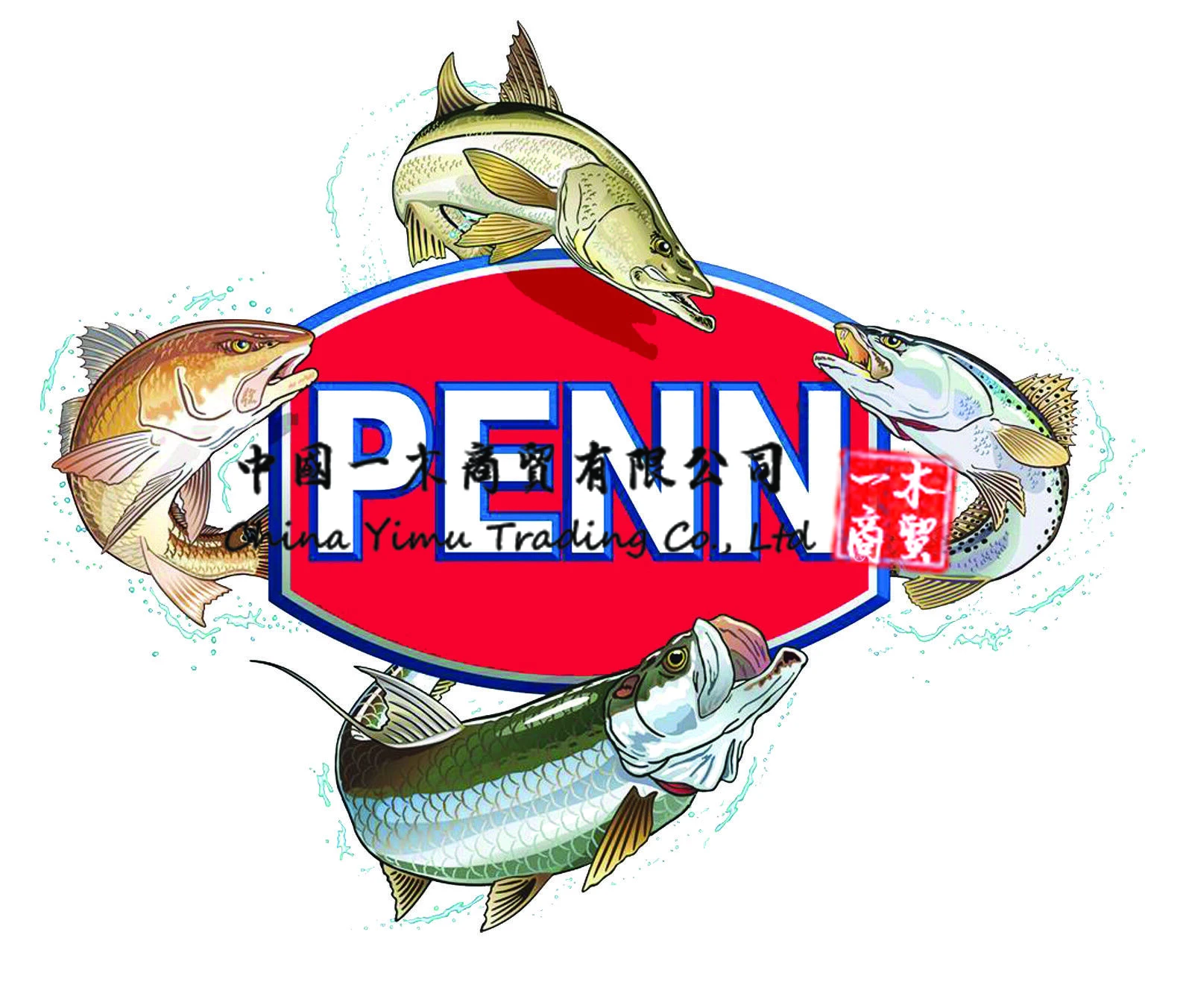 Trout Fishing Lure - Araba Çıkartmaları Penn Balıkçılık Etiket Göl