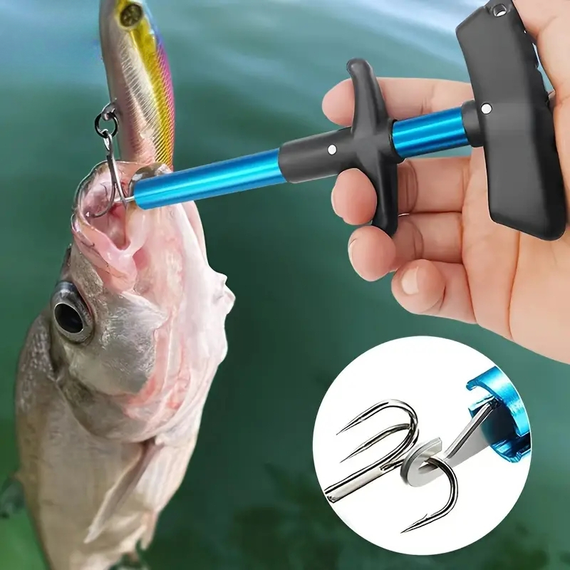 Fishing Equipment Parts - 1 adet taşınabilir alüminyum t-kanca alıcı