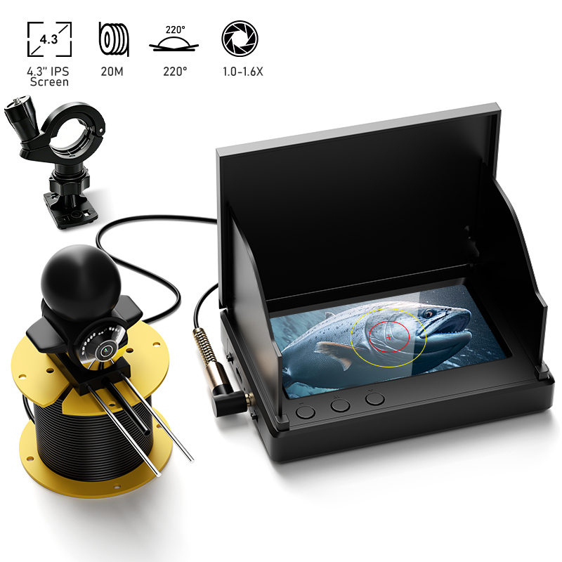 Underwater Fishing Camera - Gece Görüşlü Balıkçılık Kamerası 4.3'' Ekranlı
