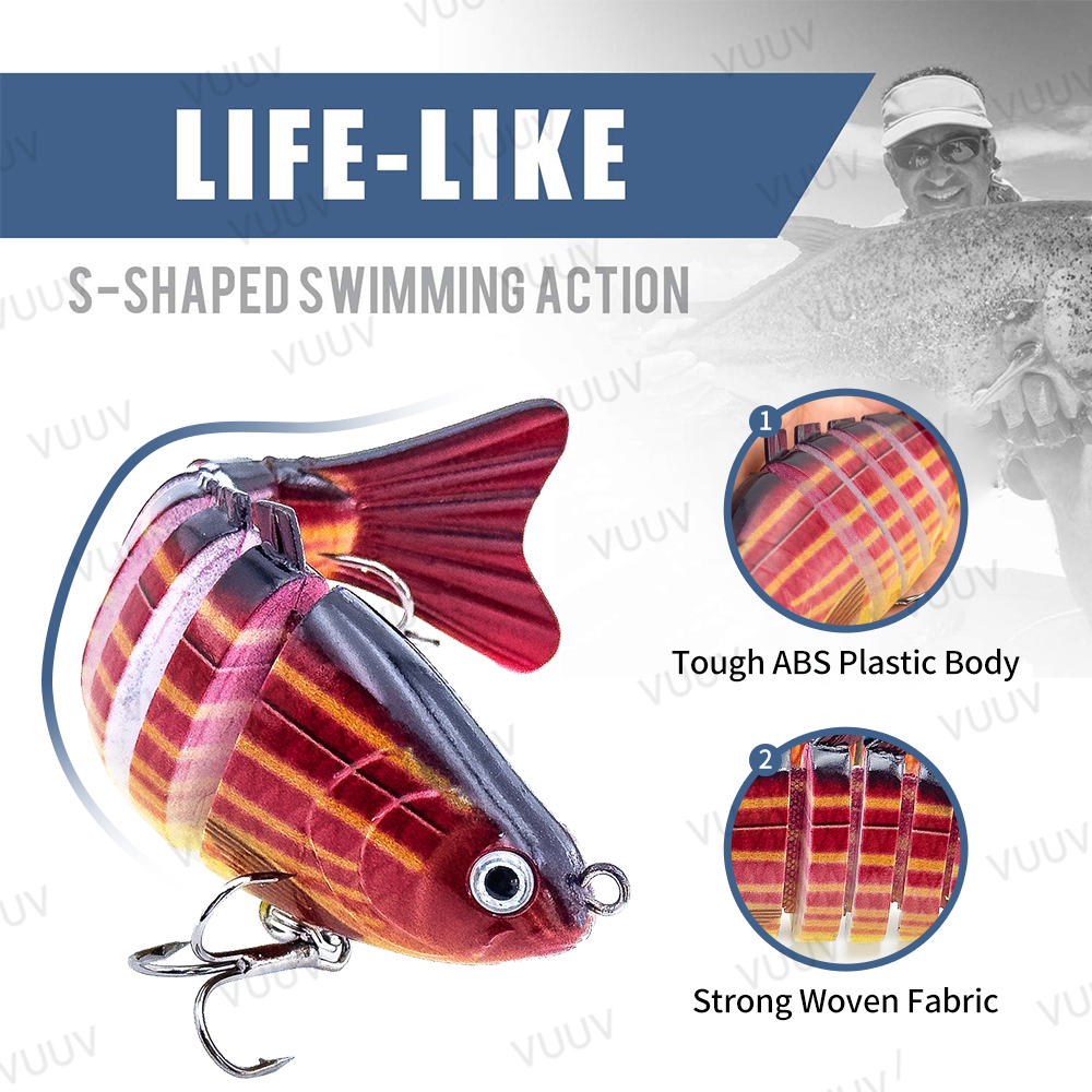 10 adet Çok Eklemli Swimbait B - Trout Fishing Lure incelemesi ve fiyatı